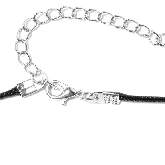 Blue Howlite Pendant with Wax Necklace (24-26 in) - Picture 2 of 7